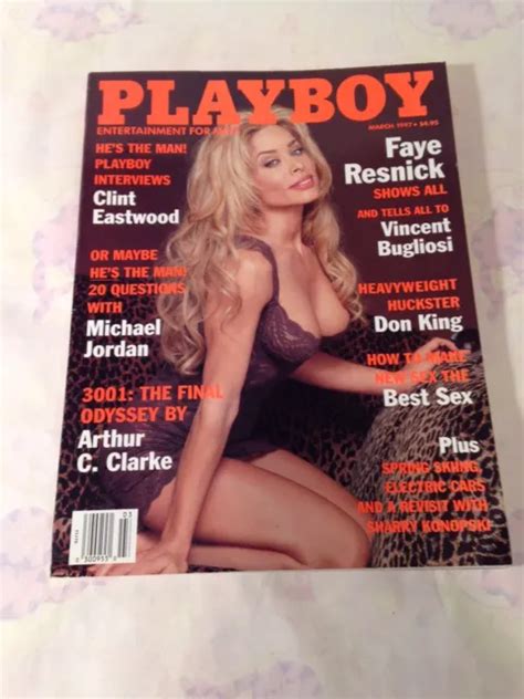 Playboy Magazine March Faye Resnick Shows All Ln Nm