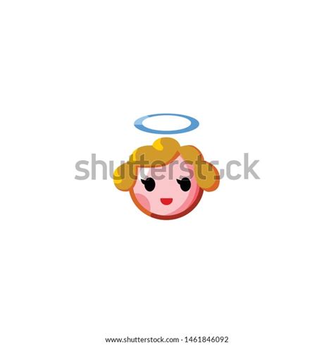 Isolated Baby Angel Emoji Emoticon Vector Stock Vector Royalty Free