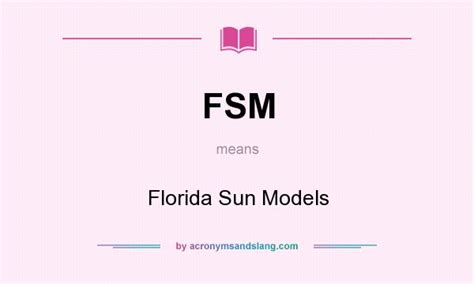 Fsm Florida Sun Models In Undefined By