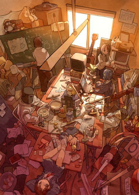Messy Aesthetic Anime Room Background Anime Scenery Room 1600x900