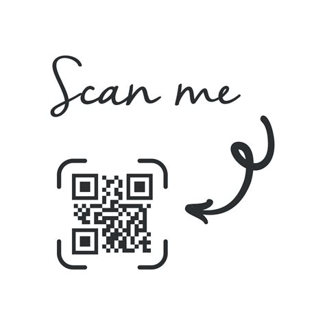 Qr Code For Smartphone Inscription Scan Me With Smartphone Icon Qr