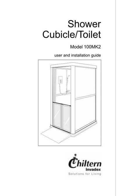 PDF Shower Cubicle Toilet Chiltern PDF File100MK2 Shower Cubicle