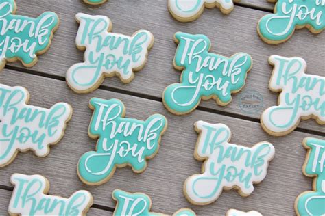 Thank You Cookies By Rolling Sugar Bakery Thank You Cookies Fancy