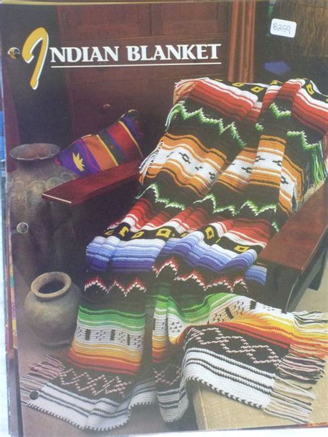 Indian Blanket Afghan Annies Crochet And Afghan Club B259 Annies