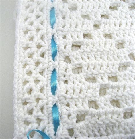 Pdf Pattern Crocheted Baby Afghan Diamond Lace Baby Afghan Etsy