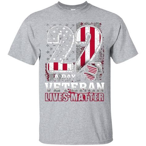 22 A Day Veteran Lives Matter Shirt T Shirt Grass Place