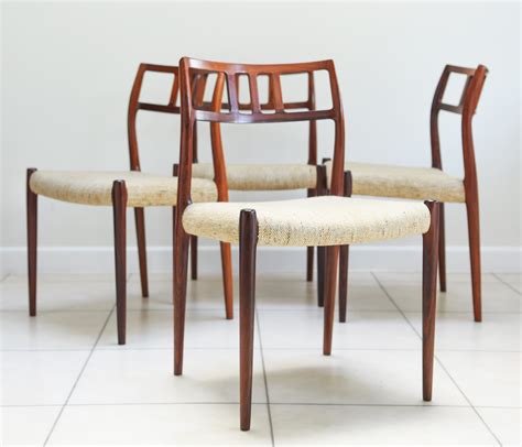 4 X Midcentury Model 79 Dining Chairs By Niels Moller 1960s 251802