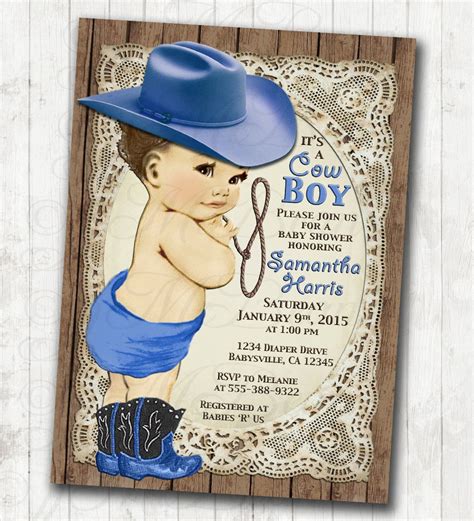 Check out our western baby shower invitations selection for the very best in unique or custom, handmade pieces from our invitations shops. Pin on Baby Shower Brainstorm
