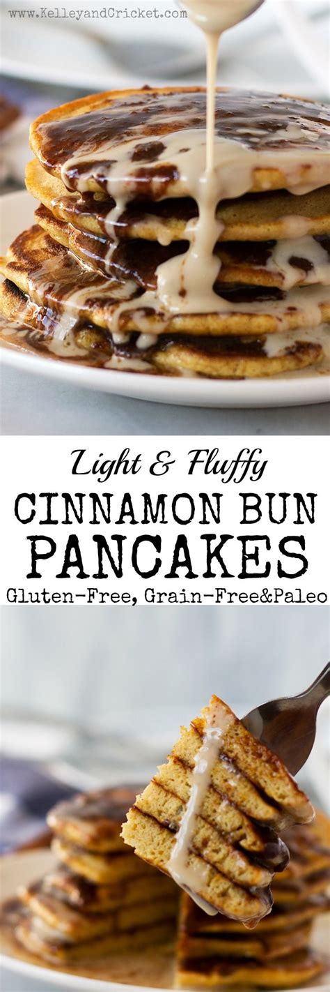 Cinnamon Bun Pancakes Recipe Breakfast Paleo Dessert Cinnamon Buns