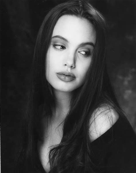Portraits Of A Teenager Angelina Jolie Modeling At A Photoshoot In California 1991 ~ Vintage