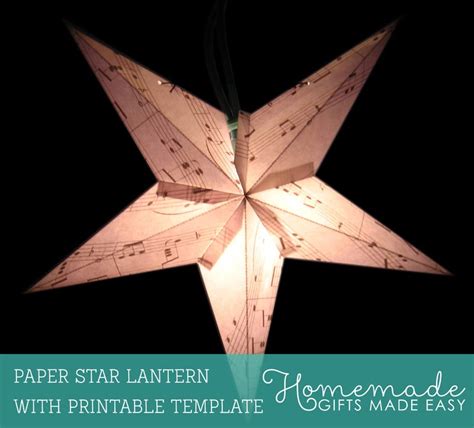 Make A Paper Star Lantern Printable Template And