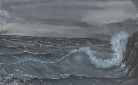 Stormy Seas Painting Art Stormy Sea