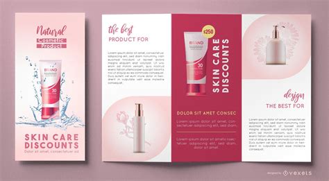 Cosmetics Brochure Template Vector Download