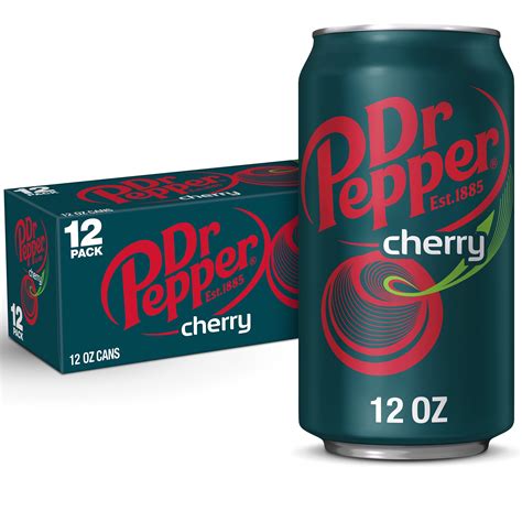 Dr Pepper Cherry Soda Pop, 12 fl oz, 12 Pack Cans - Walmart.com