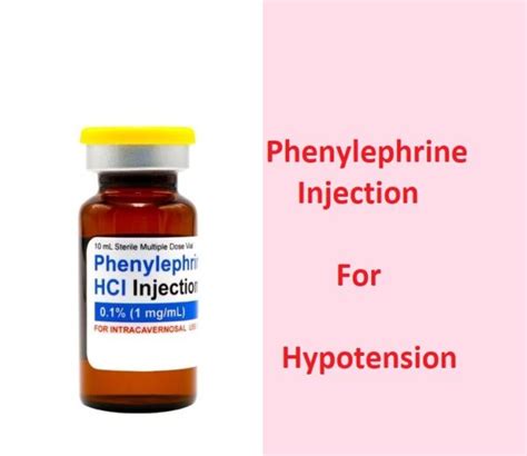 Phenylephrine Injection Uses Dose Side Effects Moa Brands