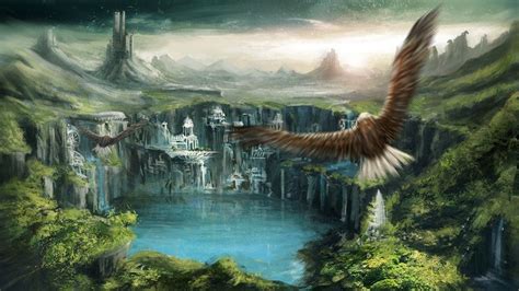 Doline By Mrainbowwj On Deviantart Fantasy Landscape Fantasy City