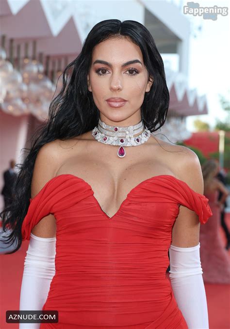 Georgina Rodriguez Sizzles In Red At The 80th Venice International Film