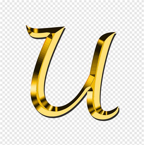 Gold Letter U Illustration Capital Letter U Alphabet Png Pngegg