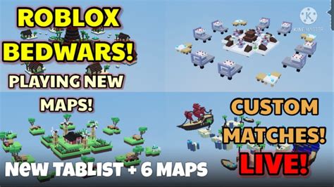 Roblox Bedwars Live Stream With Fans Lassy Kit Update New Maps