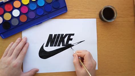 How To Draw The Nike Logo Logo Drawing Youtube