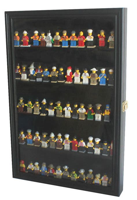 Building Toy Minifigures Display Case Wall Thimble Cabinet Shadow Box の