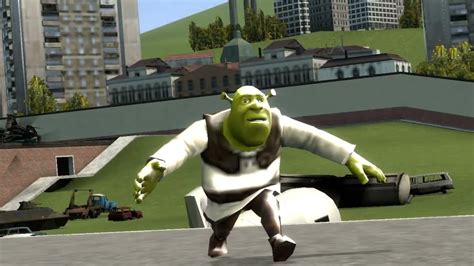 2 Running Away From Shrek By Car Garrys Mod Youtube