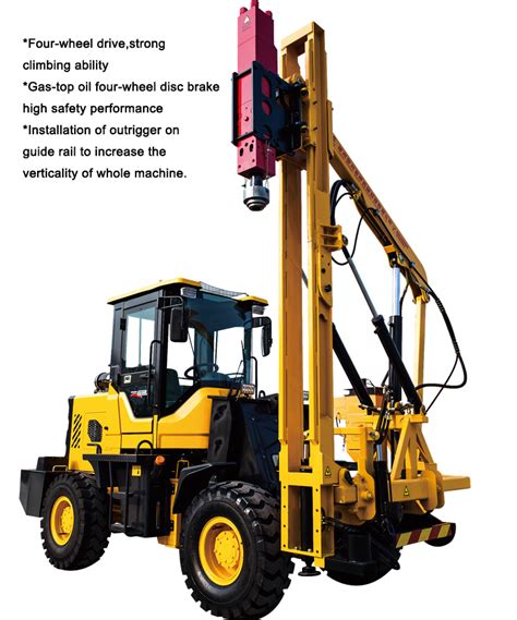 Hxls Pile Driver For Highway Guardrail Construction
