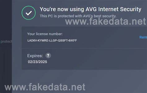 Get Free Avg Internet Security License Keys 2020 2025 Fakedata