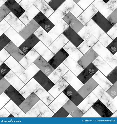 Marble Seamless Pattern Repeating White And Black Marble Texture