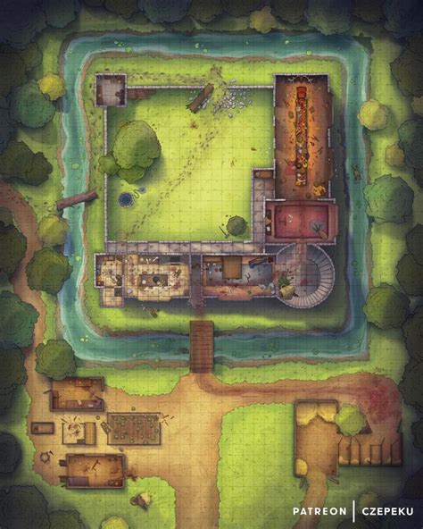 Czepekus First 20 Dnd Battlemaps Fantasy City Map Tabletop Rpg Maps