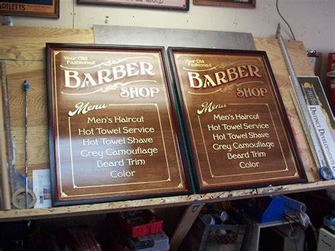 Historic And Traditional Hand Lettering By Rick Janzen Barber Shop