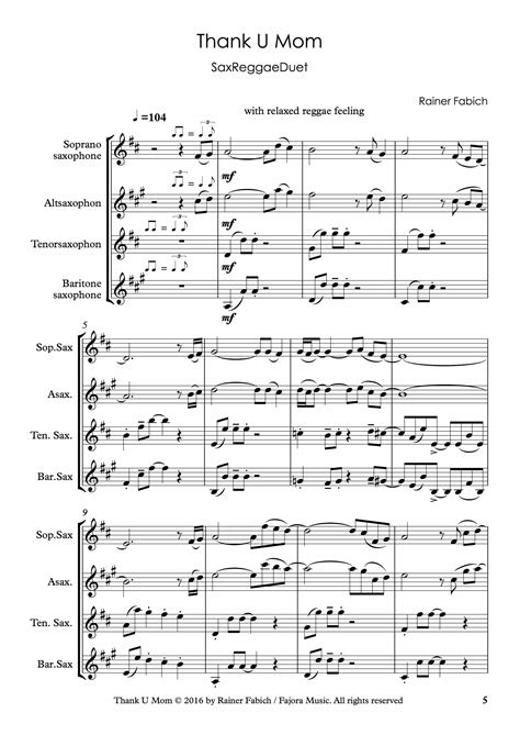 RAINER FABICH – Composer Musician Author » THANK U MOM