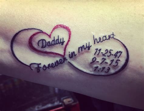 My Beautiful Tattoo In Memory Of My Daddy Love And Miss Every Minute Of