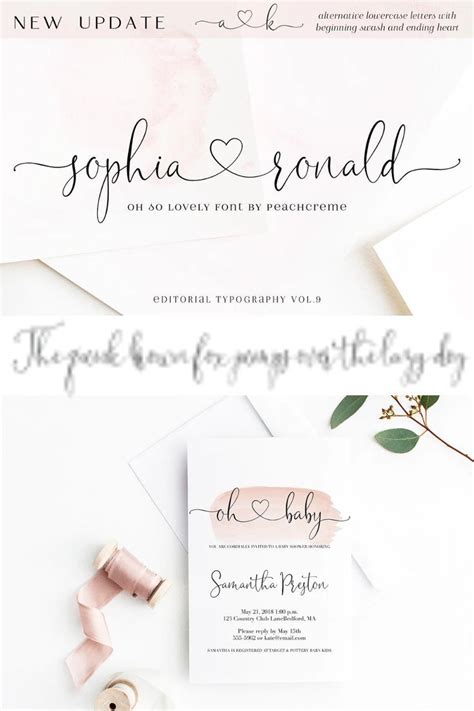Sophia Ronald Lovely Script Font Lower Case Letters Fonts
