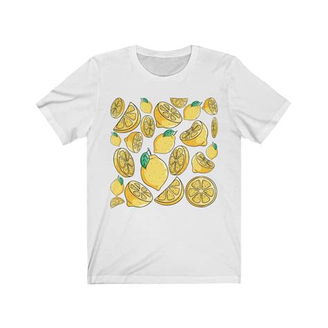Lemon Shirt Lemon Gift Retro Lemon Shirt Cute Lemon Tee Etsy