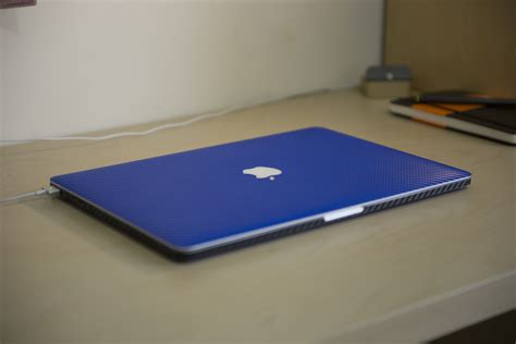 Blue And Black Carbon Fiber Macbook Pro Retina Stickerboy