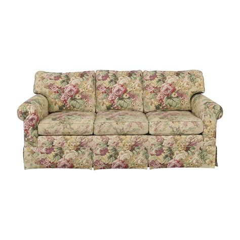 86 Off Ethan Allen Ethan Allen Floral Three Cushion Sofa Sofas In