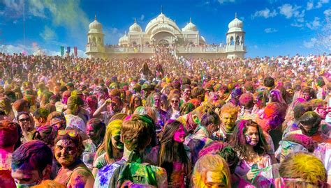 In India Lholi Festival La Festa Dei Colori