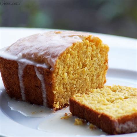 Sweet Corn Cake Recipe With Vanilla Glaze Eggless