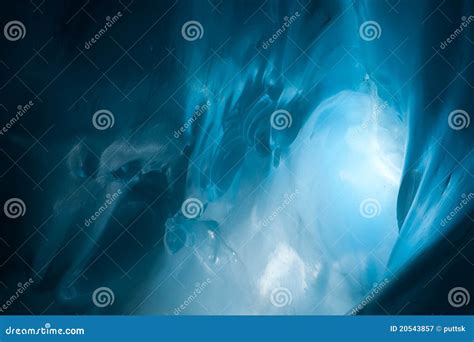 Blue Ice Cave Stock Image Image Of Frost Exploration 20543857