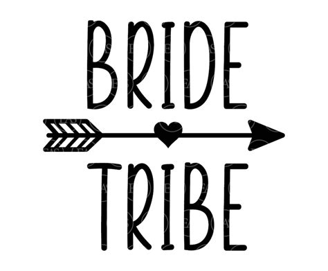 Bride Tribe Svg Team Bride Svg Bridal Party Svg Bridal Shower Svg