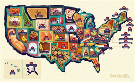 Illustrated The Most Popular Recipes By State Food Republic