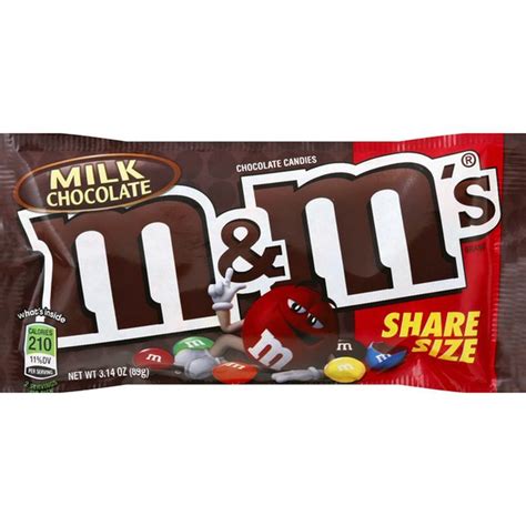 Mandms Milk Chocolate Candy Sharing Size 314 Oz From Stop And Shop