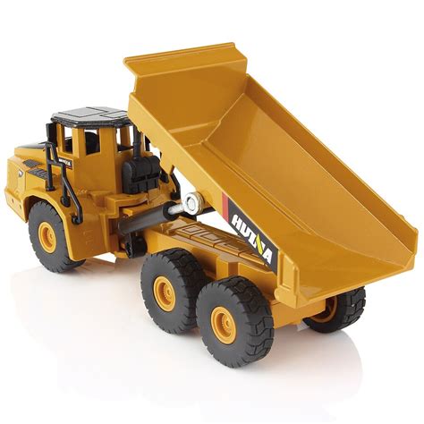 Huina 150 Toy Vehicles Scale Alloy Excavator Dumper Engineering Metal