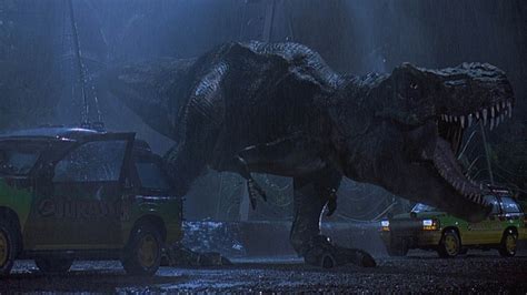 30 Scènes Culte Du Cinéma De Science Fiction Jurassic Park L Arrivée Du T Rex Allociné