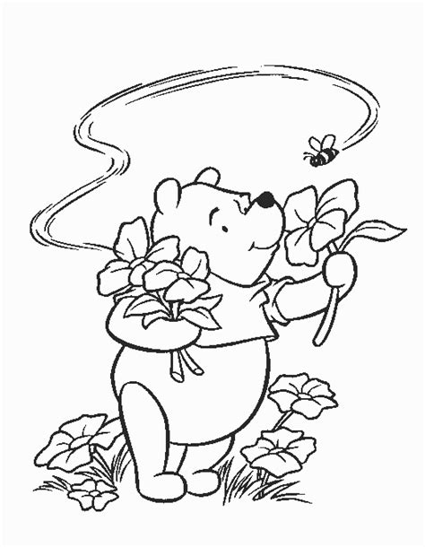 Disney valentine coloring pages, disney valentines day coloring printables. Winnie The Pooh Bear | Disney Coloring Pages