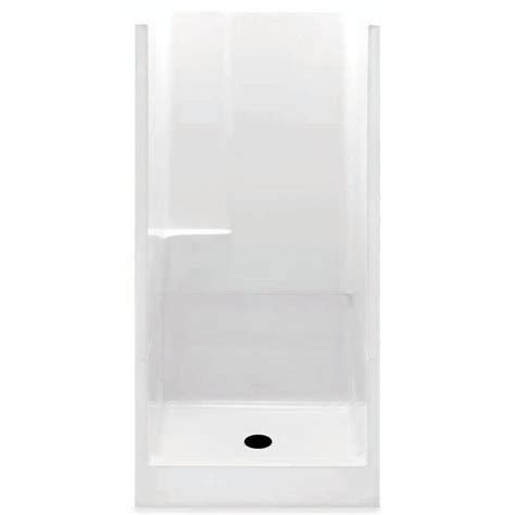 Aquatic Remodeline 36 In X 36 In X 72 In Gelcoat 2 Piece Shower Stall With Center Drain In
