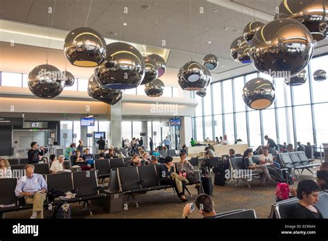 San Francisco International Airport Waiting Gate Stock Photo Alamy