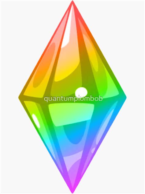Rainbow Plumbob Sticker For Sale By Quantumplumbob Redbubble