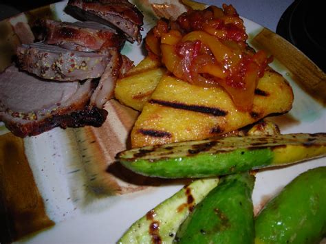 Pork tenderloin with honey, mustard and rosemary sauce. Pork tenderloin wrapped in bacon -sounds like love ...